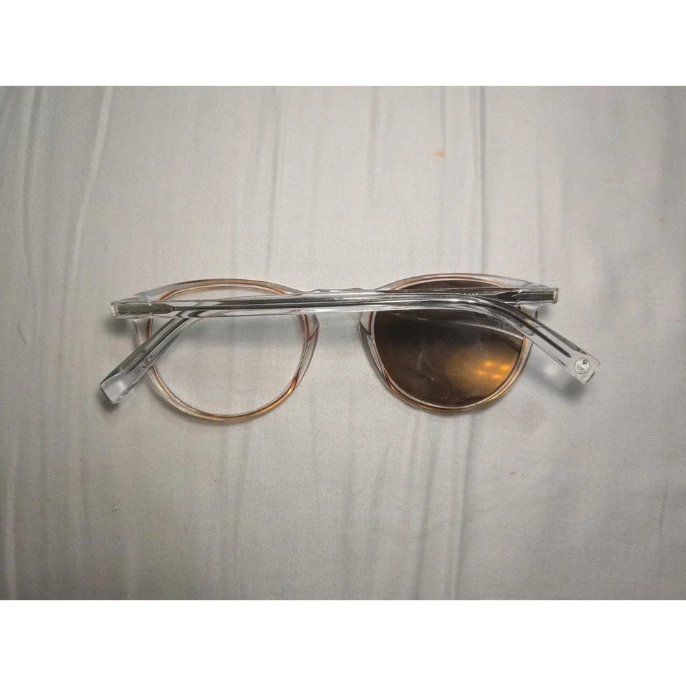 Warby Parker Haskell 566 49-22-145 Glasses Clear Tortoise Shell Round Frame only